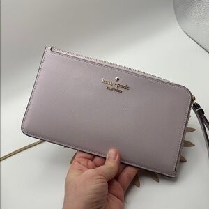 EUC Kate Spade Light Purple Wristlet Clutch
